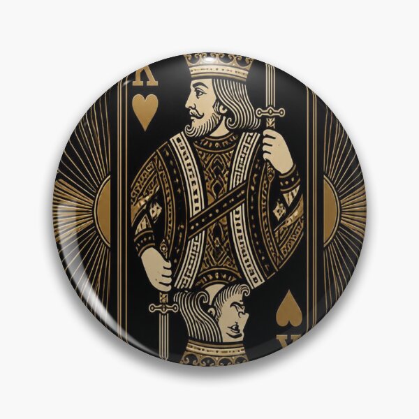 Item preview, King of Hearts Art Deco designed and sold by SunnyDesign82.