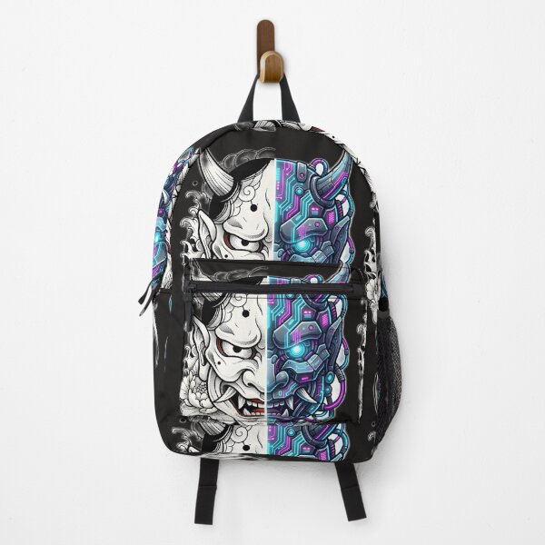 Item preview, Hannya Mask Cyberpunk Tattoo Design | Japanese Neo Traditional Art designed and sold by Neo Tokio.