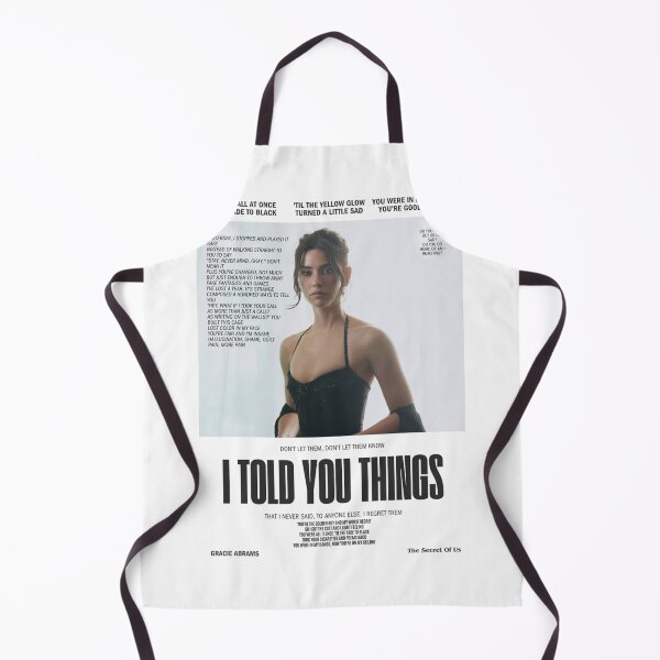 Item preview, Gracie I Told You Things Lyrics Collage Vintage Aesthetic Shirt designed and sold by gringoods.