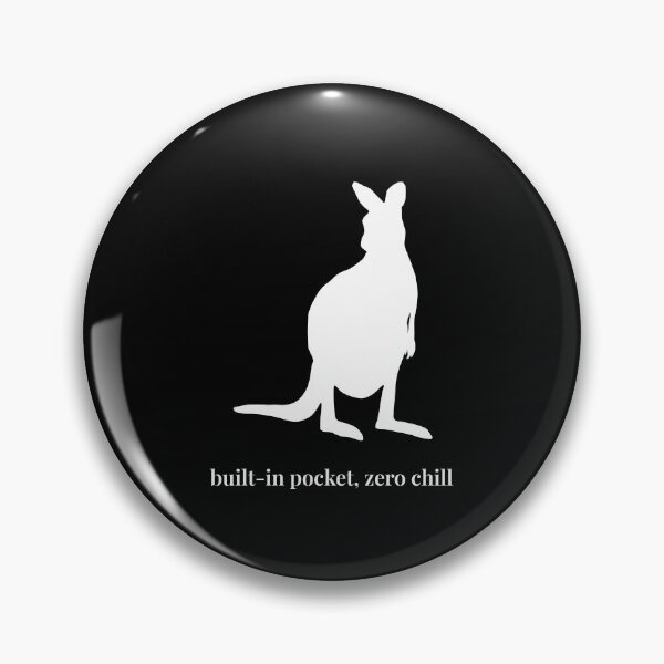 Item preview, Built-In Pocket, Zero Chill – Minimalist Kangaroo Silhouette designed and sold by Soulink-Studio.