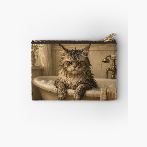 Item preview, Grumpy Bath Time Cat designed and sold by Erika Kaisersot.