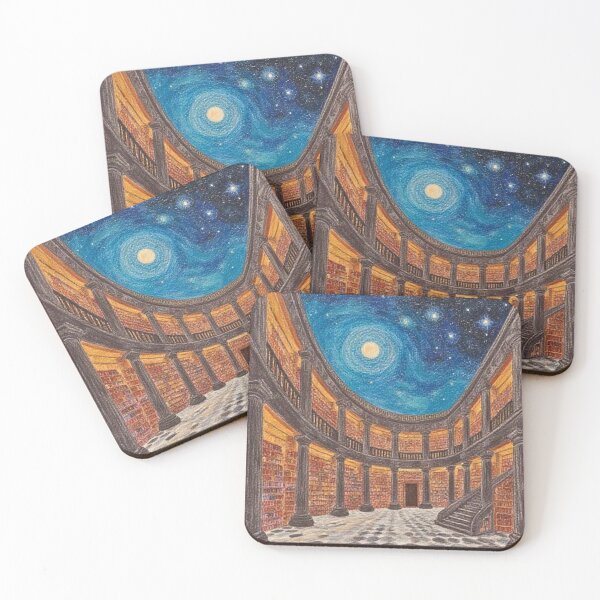 Item preview, Magical Fantasy Bookshelf Art designed and sold by Bright Stone .