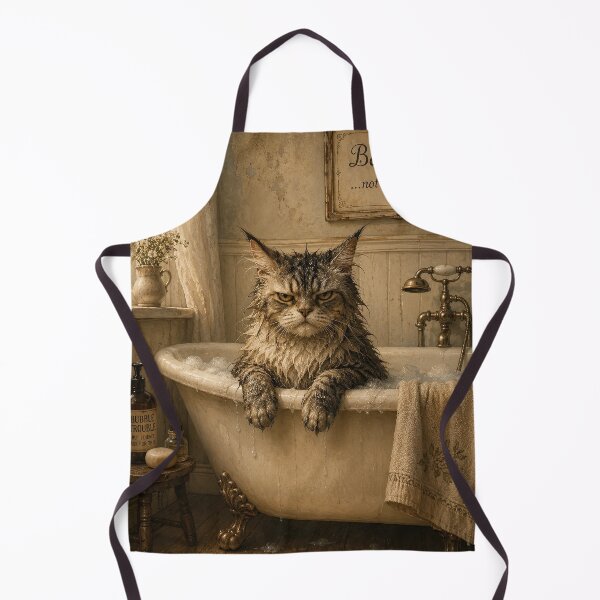 Item preview, Grumpy Bath Time Cat designed and sold by Erika Kaisersot.