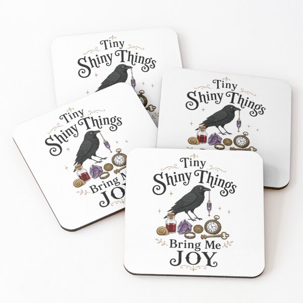 Item preview, Tiny Shiny Things Bring Me Joy | Crow & Trinkets Vintage Gothic Design designed and sold by ALittleOddShop.