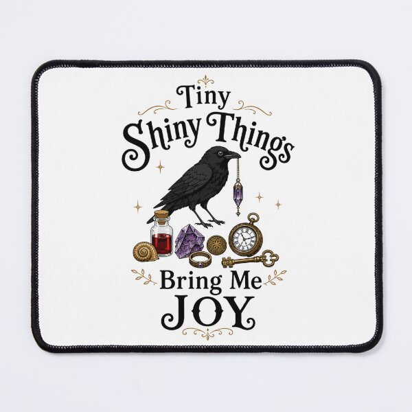 Item preview, Tiny Shiny Things Bring Me Joy | Crow & Trinkets Vintage Gothic Design designed and sold by ALittleOddShop.