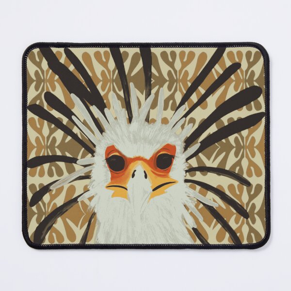 Item preview, Intense Secretary Bird Portrait designed and sold by AviaryAlley.