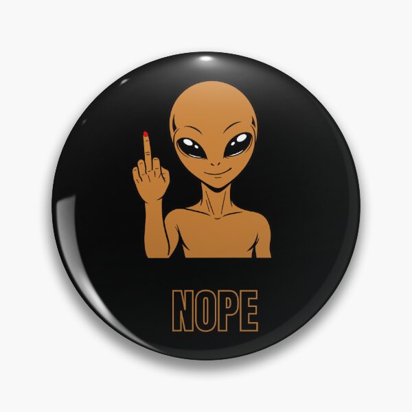 Item preview, ZORGO Signals Bronze Edition – Funny Alien Hand Gesture | Minimalist Space Character Sticker designed and sold by The-Visitors.