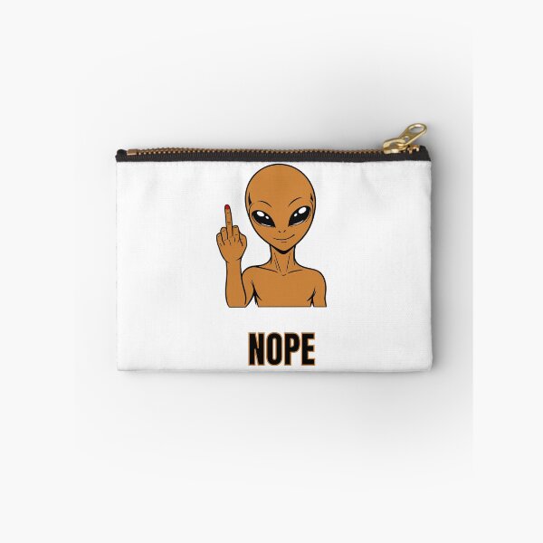 Item preview, ZORGO Signals Bronze Edition – Funny Alien Hand Gesture | Minimalist Space Character Sticker designed and sold by The-Visitors.