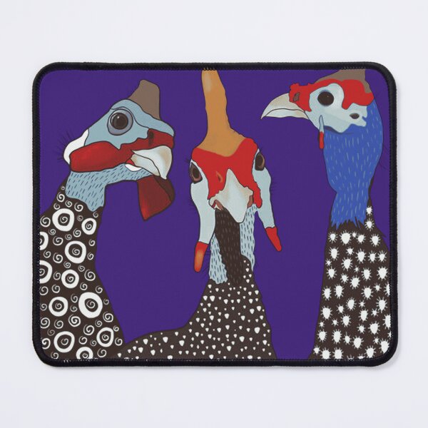 Item preview, Three Guineafowl Buddies Drawing designed and sold by AviaryAlley.