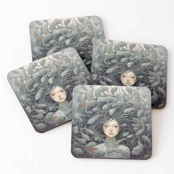 Item preview, A Woman Surrounded By Strange Creatures designed and sold by Art School Dropout.