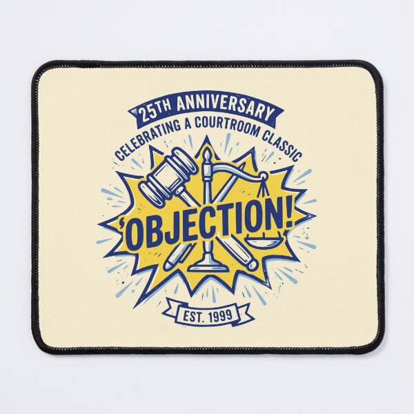 Item preview, Objection 25th Anniversary Courtroom Classic Legal Graphic designed and sold by 89shirts.