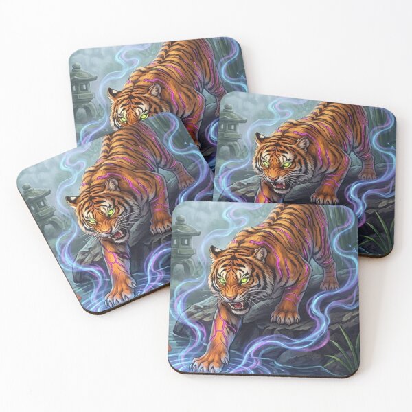 Item preview, Mystic Tiger Japanese Koi Fish Pond Aura Art designed and sold by Pandora´s Box.