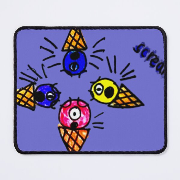 Item preview, Spooky Eye Scream Cones Doodle designed and sold by CosmicFna.