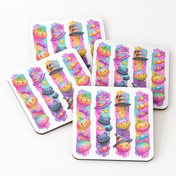 Item preview, Kawaii Halloween Pumpkins and Black Cats | Pastel Witchcore Watercolor Cute Spooky Design designed and sold by Anastasiia Yurevych.