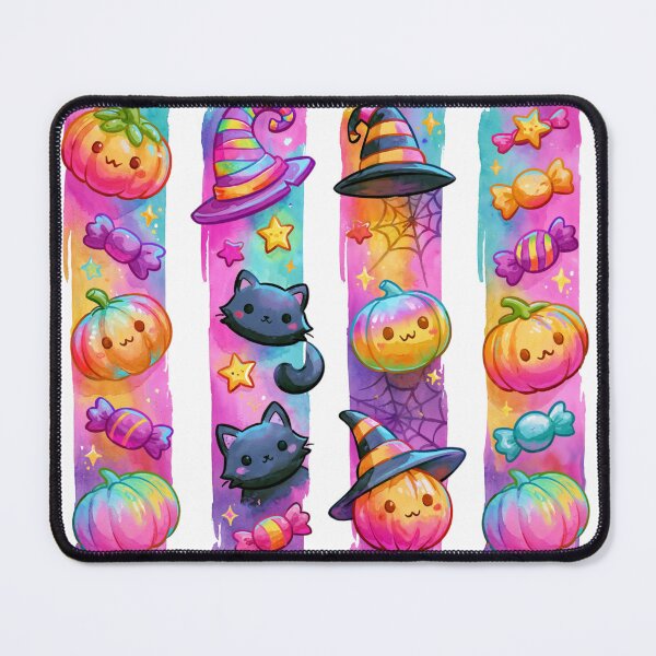 Item preview, Kawaii Halloween Pumpkins and Black Cats | Pastel Witchcore Watercolor Cute Spooky Design designed and sold by Anastasiia Yurevych.