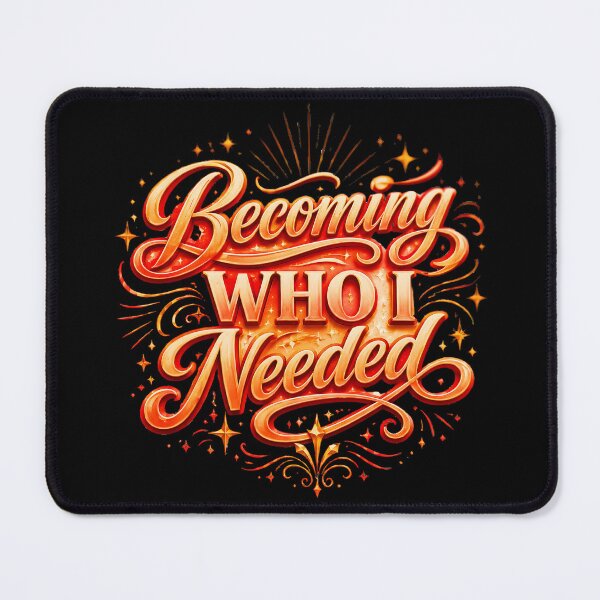 Item preview, Becoming Who I Needed Gold Luxury Typography designed and sold by TrinovaCreates.