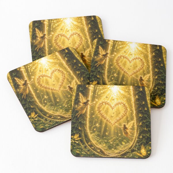 Item preview, Elves in the forest with butterfly hearts designed and sold by JBXDesigner.
