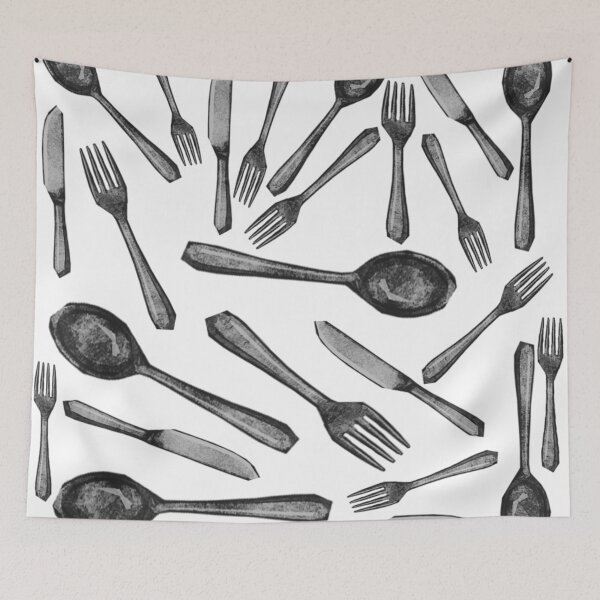 Item preview, Spoon Fork Knife Pattern designed and sold by kinpirks.