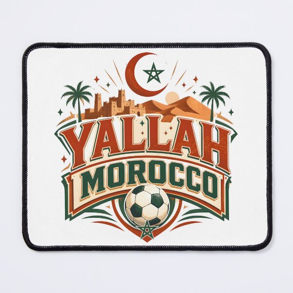 Item preview, African football, world cup 2026, football fans, yallah morocco, Moroccan culture designed and sold by TrueArtVibes.