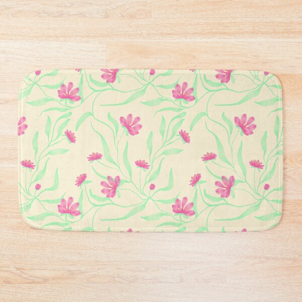 Item preview, Trailing Watercolor Floral Pink Flowers designed and sold by HydrangeaDelMar.