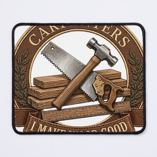Item preview, Carpenter Shirt — I Make Wood Good | Hammer Saw Woodworker Gif designed and sold by Donartpictures.