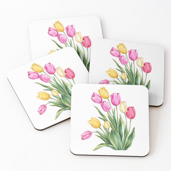 Item preview, Spring Tulip Bouquet Botanical Watercolor Floral designed and sold by Moizento.