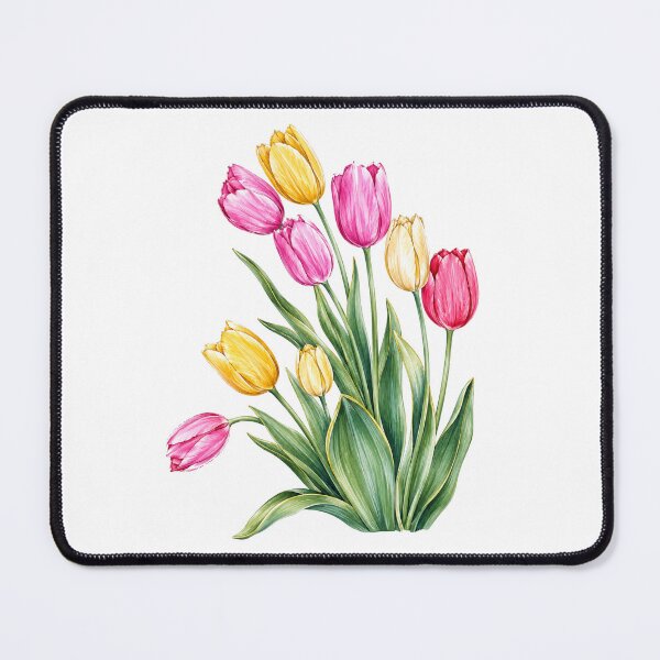 Item preview, Spring Tulip Bouquet Botanical Watercolor Floral designed and sold by Moizento.