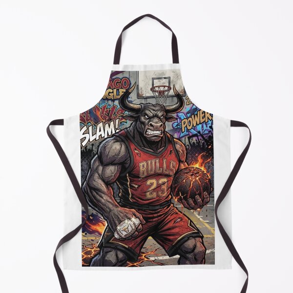 Item preview, Angry Bull Basketball Player Chicago Sports Mascot designed and sold by Pandora´s Box.