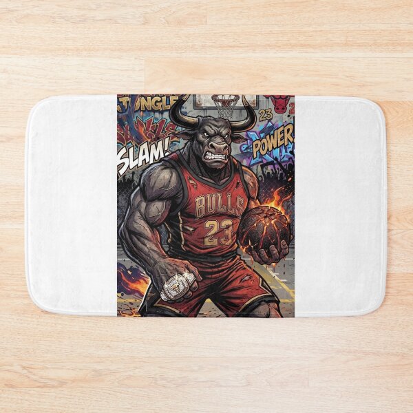 Item preview, Angry Bull Basketball Player Chicago Sports Mascot designed and sold by Pandora´s Box.
