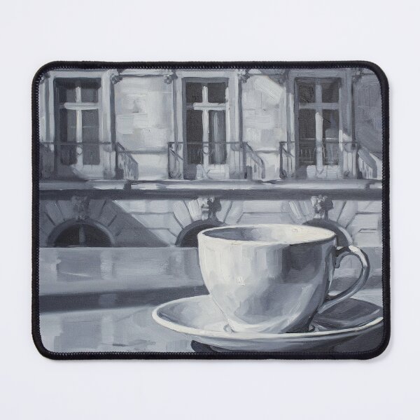 Item preview, Haussmann Morning: Monochrome Parisian Cafe designed and sold by CARRAANN.