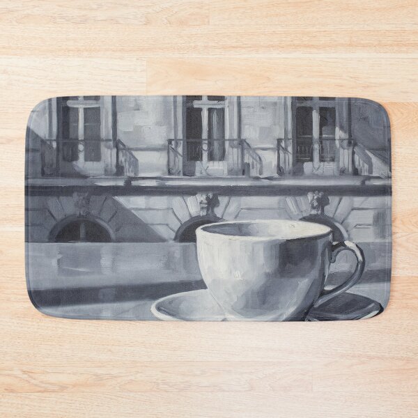Item preview, Haussmann Morning: Monochrome Parisian Cafe designed and sold by CARRAANN.