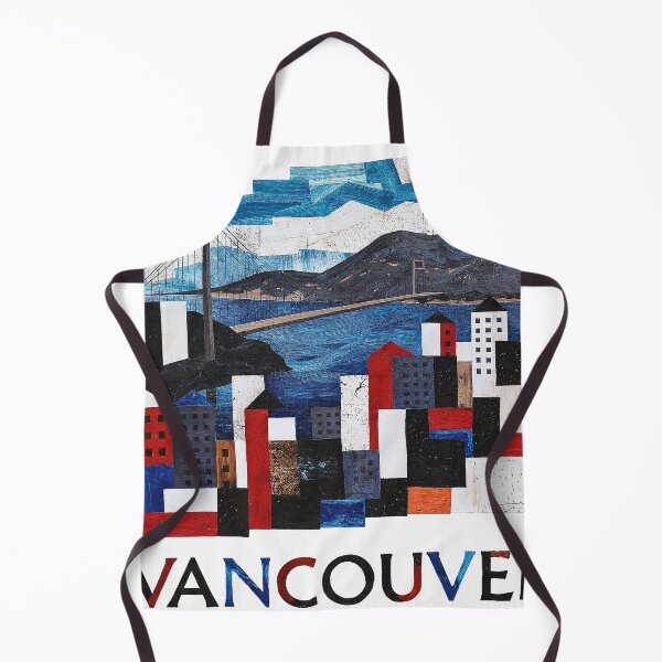 Item preview, Vancouver Canada Skyline Art - Minimalist Cityscape Travel Poster designed and sold by OzzFrequency.