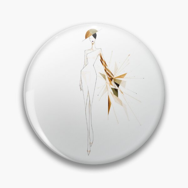 Item preview, Atelier – Geometric Elegance | Luxury Fashion Illustration- Cubism explosion. designed and sold by NewtBoo.