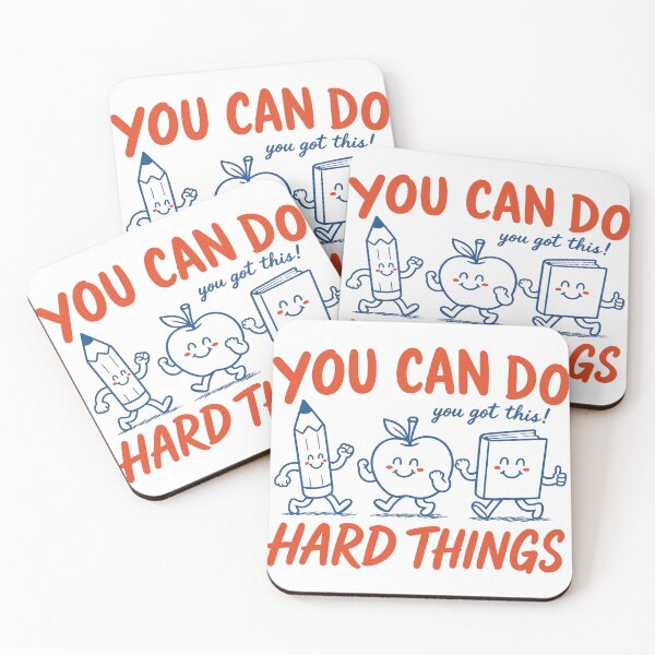 Item preview, You Can Do Hard Things, Inspirational Teacher Gift, Positive School Motivation Gift, Classroom Graphic Tee, Positive Classroom Gift designed and sold by Merchall  store.