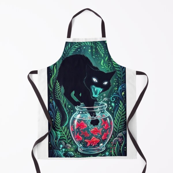 Item preview, Angry Black Cat Goldfish Bowl Fish Hunter designed and sold by Pandora´s Box.