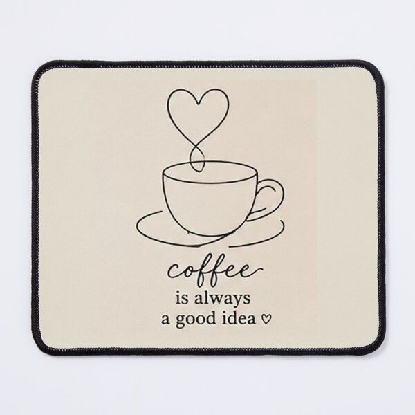 Item preview, Coffee Is Always a Good Idea Minimal Line Art Design designed and sold by Sara-Ai.