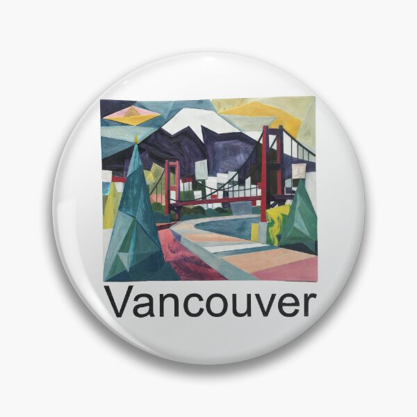 Item preview, Vancouver Canada Skyline Art - Minimalist Cityscape Travel Poster designed and sold by OzzFrequency.