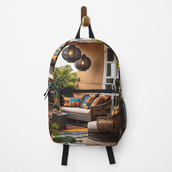 Item preview, Interior - Afro-Bohemian Living Room, Warm and Eclectic Glow designed and sold by Reverso-Design.