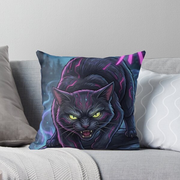 Item preview, Cyberpunk Neon Black Cat Goldfish Bowl Magic designed and sold by Pandora´s Box.