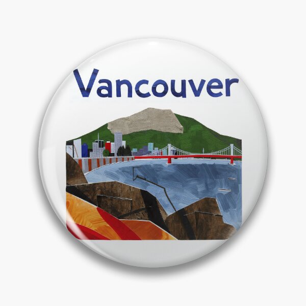 Item preview, Vancouver Canada Skyline Art - Minimalist Cityscape Travel Poster designed and sold by OzzFrequency.