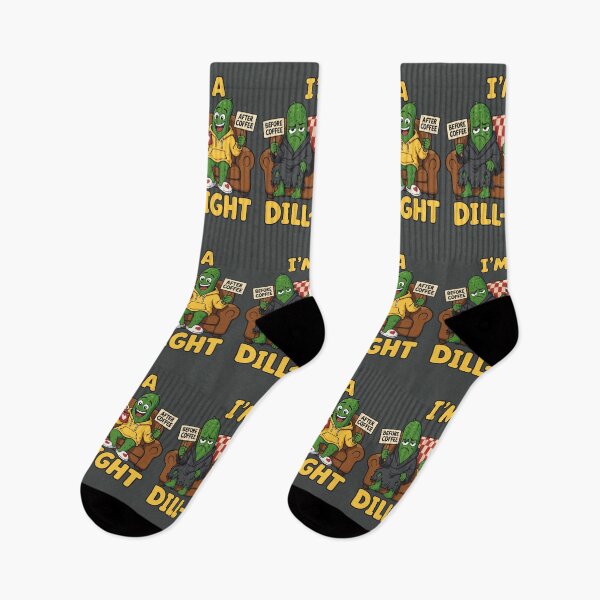 Item preview, Funny Pickle Before After Coffee Dill-ight Pun designed and sold by DigitalGlade.