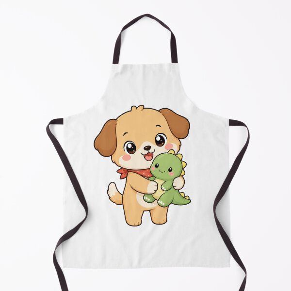 Item preview, Cute Puppy Hugging Dinosaur Plush Kawaii Cartoon Toy Design designed and sold by Seculinator.
