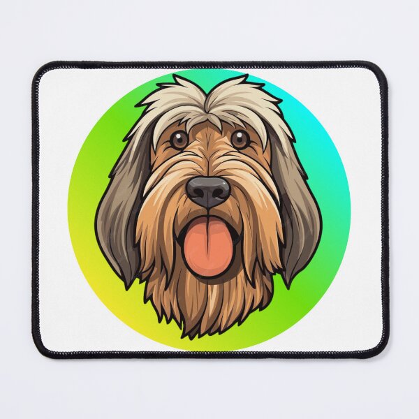 Item preview, Cute Cartoon Shaggy Dog Happy Puppy Rainbow Circle designed and sold by EHdesignShop.