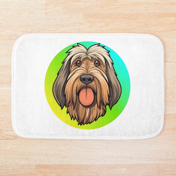 Item preview, Cute Cartoon Shaggy Dog Happy Puppy Rainbow Circle designed and sold by EHdesignShop.