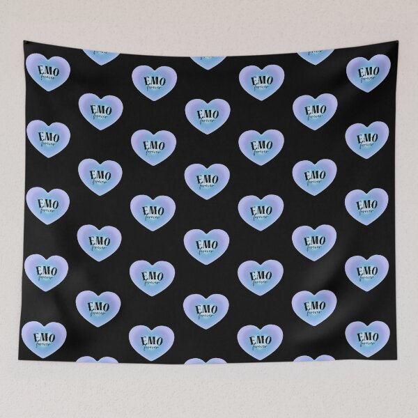 Item preview, Emo Forever Heart (purple & blue) designed and sold by juliagz.