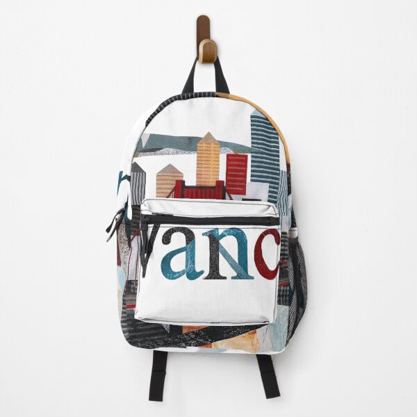 Item preview, Vancouver Canada Skyline Art - Minimalist Cityscape Travel Poster designed and sold by OzzFrequency.