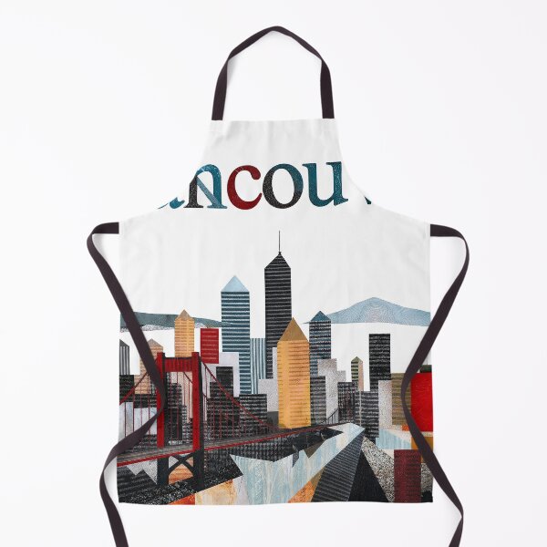 Item preview, Vancouver Canada Skyline Art - Minimalist Cityscape Travel Poster designed and sold by OzzFrequency.