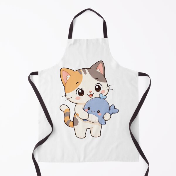 Item preview, Cute Cat Hugging Whale Plush Kawaii Cartoon Ocean Toy Design designed and sold by Seculinator.