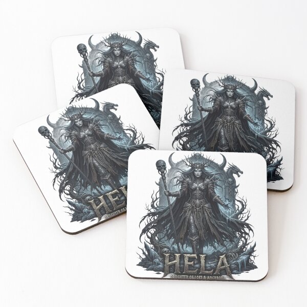 Item preview, hela, norse mitology, helheim, daughter loki, dark fantasy designed and sold by Hephaestus's Forge.