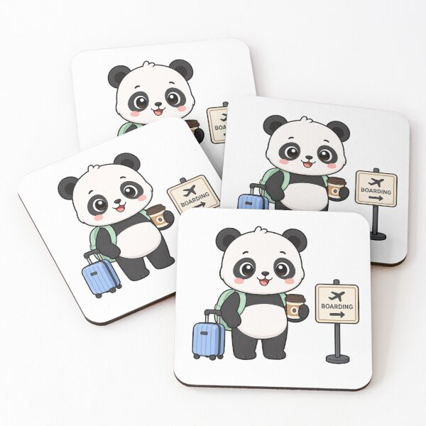 Item preview, Cute Panda Ready to Board Flight Kawaii Cartoon Travel Design designed and sold by Seculinator.